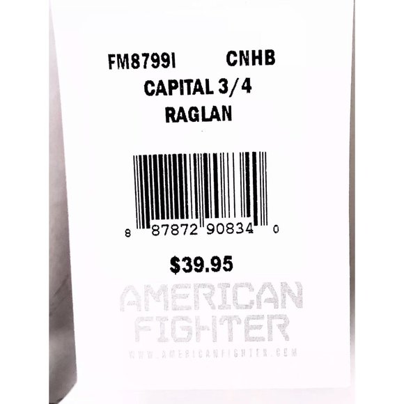 AMERICAN FIGHTER Men's T-Shirt CAPITAL RAGLAN Athl - Picture 7 of 8